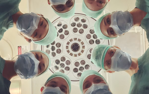Vitals Group medical professional conducting a corporate health check-up for an employee